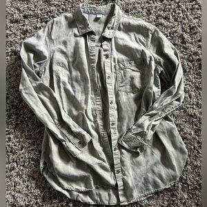 Sage Green Button Down